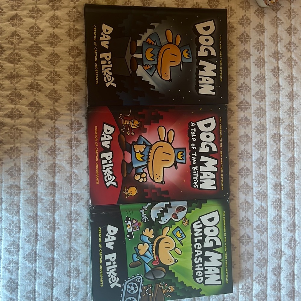 three used dog man books